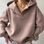 Women Hoodie | Oversized Fit with Dropped Shoulders