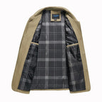 Men Jacket | Loose Fit with Button Front Closure | Spring