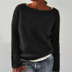 Women Sweater | Round Neck Long Sleeve Textured Regular Fit