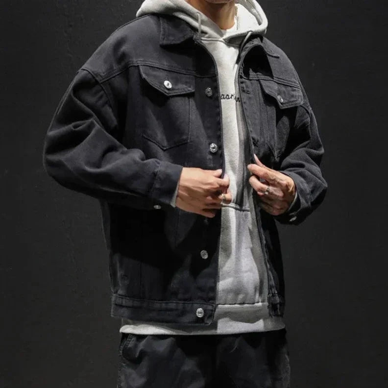 Men Jacket | Oversized Fit with Dropped-Shoulder Silhouette