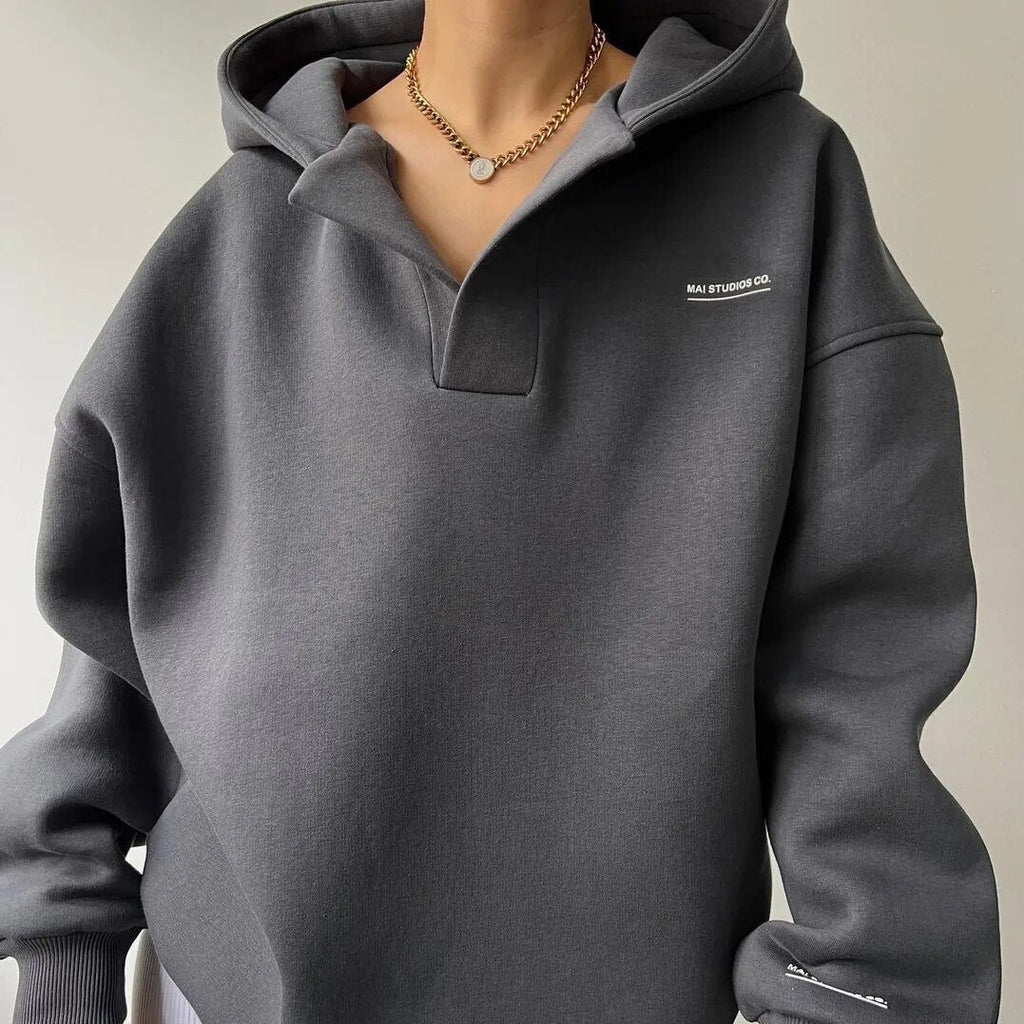 Women Hoodie | Oversized Fit with Dropped Shoulders
