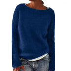 Women Sweater | Round Neck Long Sleeve Textured Regular Fit