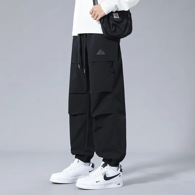 Men Joggers | Tapered Fit with Cargo Pockets and Drawstring