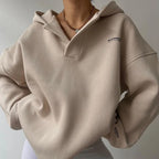 Women Hoodie | Oversized Fit with Dropped Shoulders