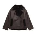 Women Jacket | Wide Collar Tailored Fit for Transitional Wear