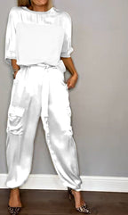 Women Set | Relaxed Fit with Half Sleeves and Elastic Waist
