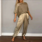 Women Set | Relaxed Fit with Half Sleeves and Elastic Waist