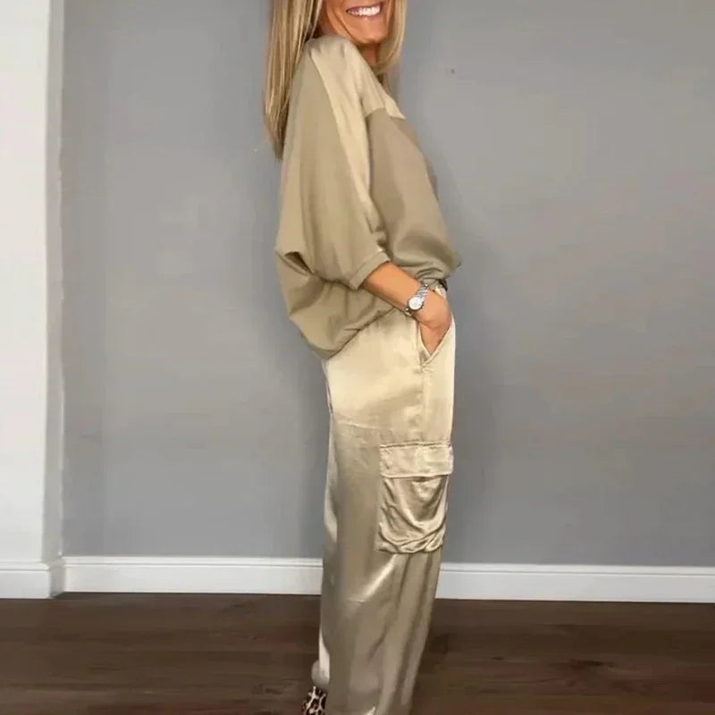 Women Set | Relaxed Fit with Half Sleeves and Elastic Waist