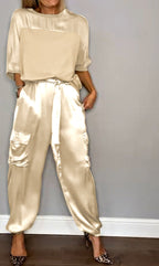 Women Set | Relaxed Fit with Half Sleeves and Elastic Waist
