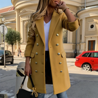 Women Coat | Long Sleeve Tailored Fit with Collar Detail