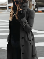 Women Coat | Long Sleeve Slim Tailored Winter Fit