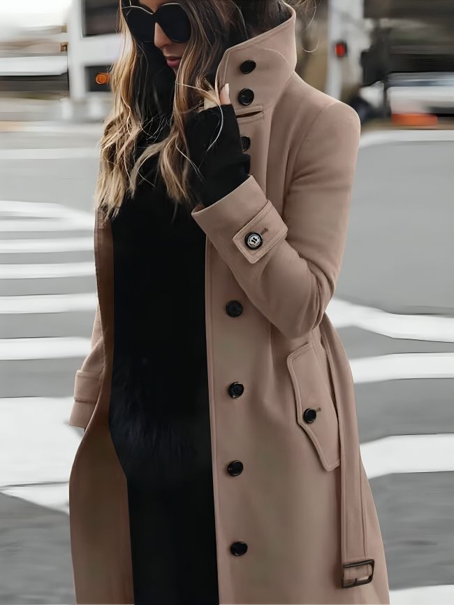 Women Coat | Long Sleeve Slim Tailored Winter Fit