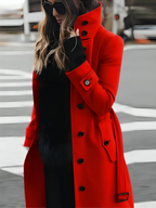 Women Coat | Long Sleeve Slim Tailored Winter Fit