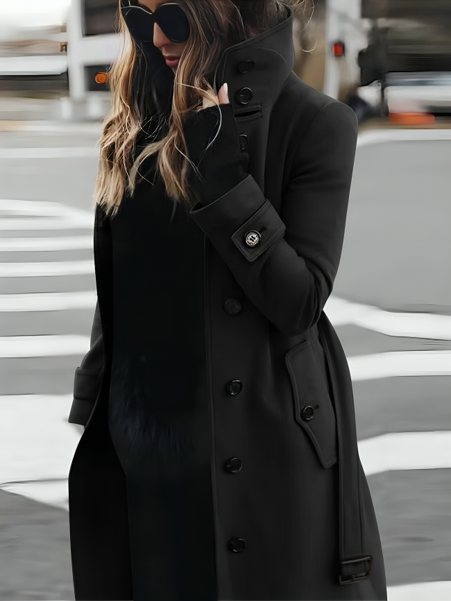 Women Coat | Long Sleeve Slim Tailored Winter Fit