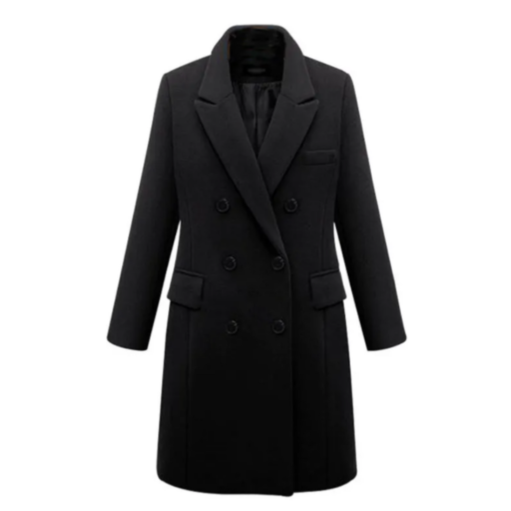 Women Coat | Tailored Longline Fit with Button Front Closure