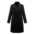 Women Coat | Tailored Longline Fit with Button Front Closure