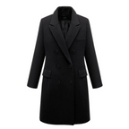 Women Coat | Tailored Longline Fit with Button Front Closure