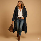 Women Coat | Quilted Slim Fit with Extended Hip Length