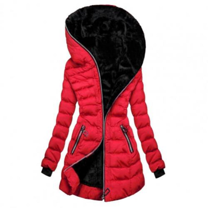 Women Jacket | Quilted Hood and Full-Zip Insulated Lining
