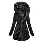 Women Jacket | Quilted Hood and Full-Zip Insulated Lining