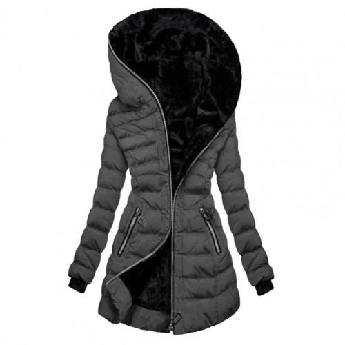 Women Jacket | Quilted Hood and Full-Zip Insulated Lining