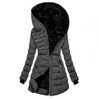 Women Jacket | Quilted Hood and Full-Zip Insulated Lining