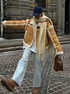 Women Jacket | Cropped Loose Fit for Winter Layering