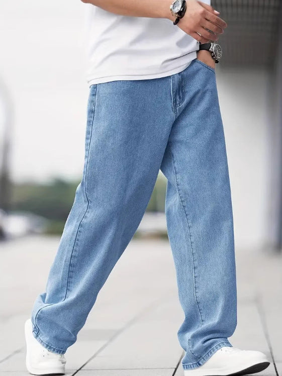 Men Jeans | Straight Leg Fit with Front Slash Pockets