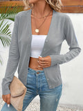Women Cardigan | V-Neck Button-Front with Ribbed Texture Fit