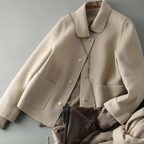 Women Coat | Fitted Cut with Button Front Closure