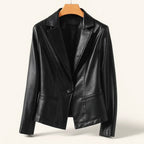 Women Blazer | Slim Fit with Single-Button Front Closure