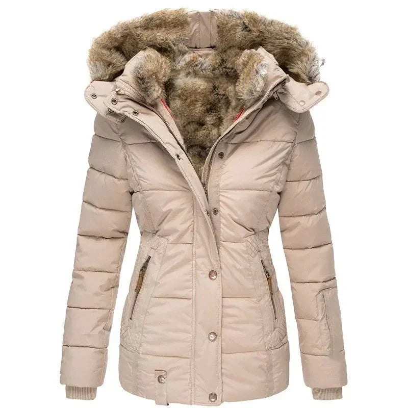 Women Jacket | Fitted Cut with Lined Hood for Winter