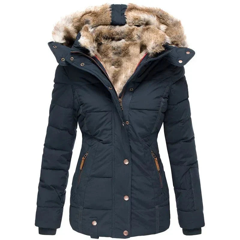 Women Jacket | Fitted Cut with Lined Hood for Winter