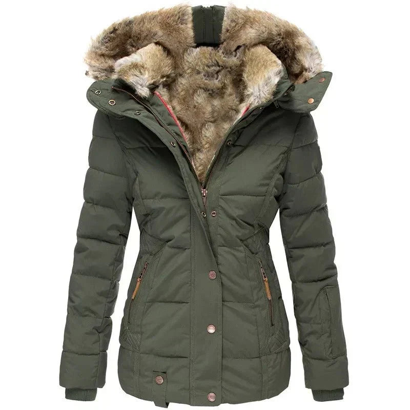 Women Jacket | Fitted Cut with Lined Hood for Winter