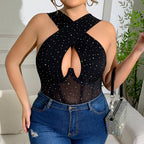 Women Suit | Sleeveless Halter Neck with Sequin Detail