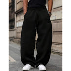 Men Joggers | Wide Leg Fit with Drawstring Waist