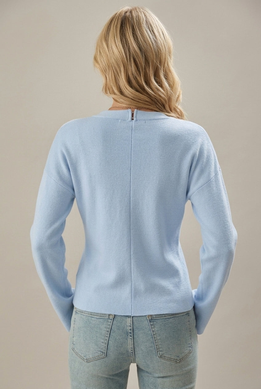 Women Cardigan | Relaxed Fit with V-Neckline and Button Front
