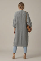 Women Cardigan | Open-Front Long Sleeve Relaxed Fit