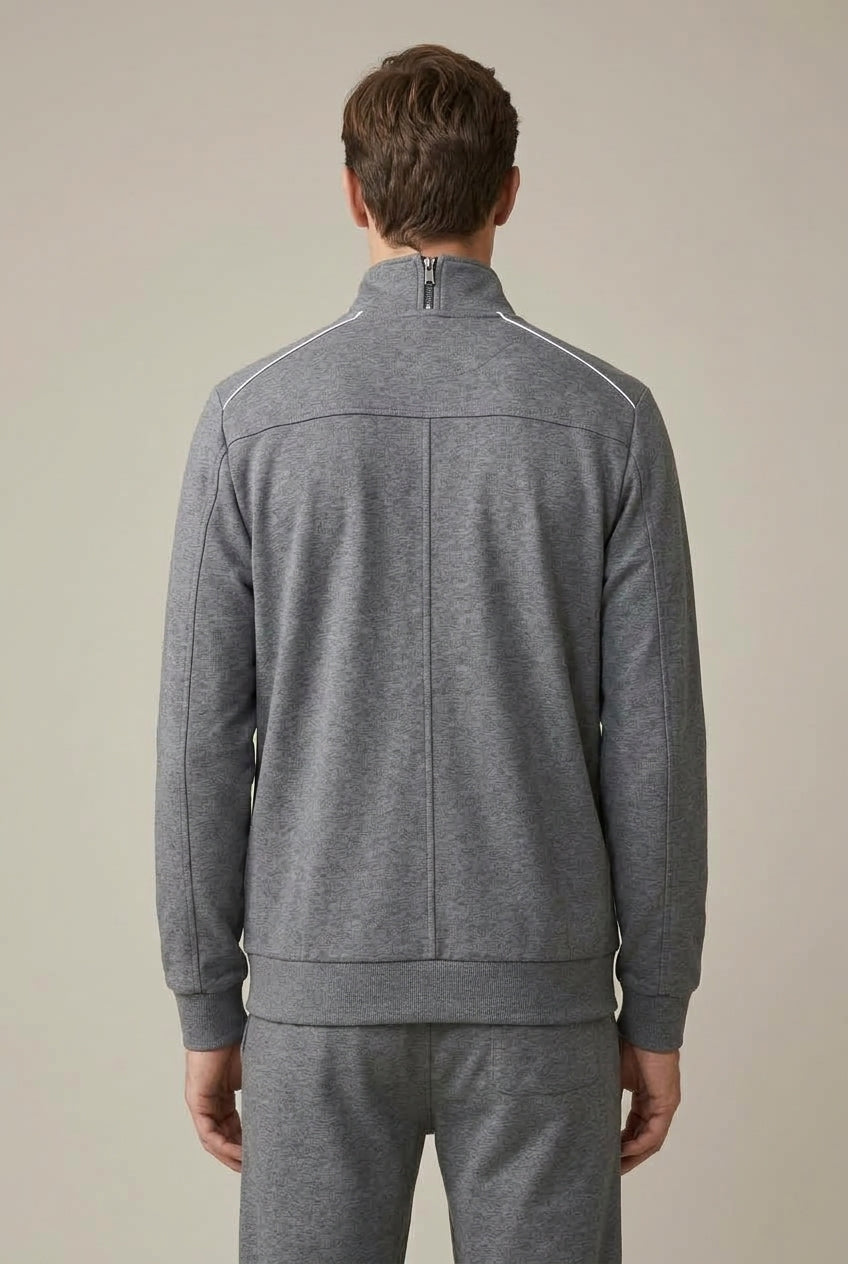 Men Set | Stand Collar Zip Jacket and Jogger Two-Piece