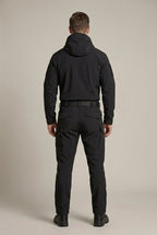 Men Set | Hooded Softshell Jacket and Trousers with Zip Pockets