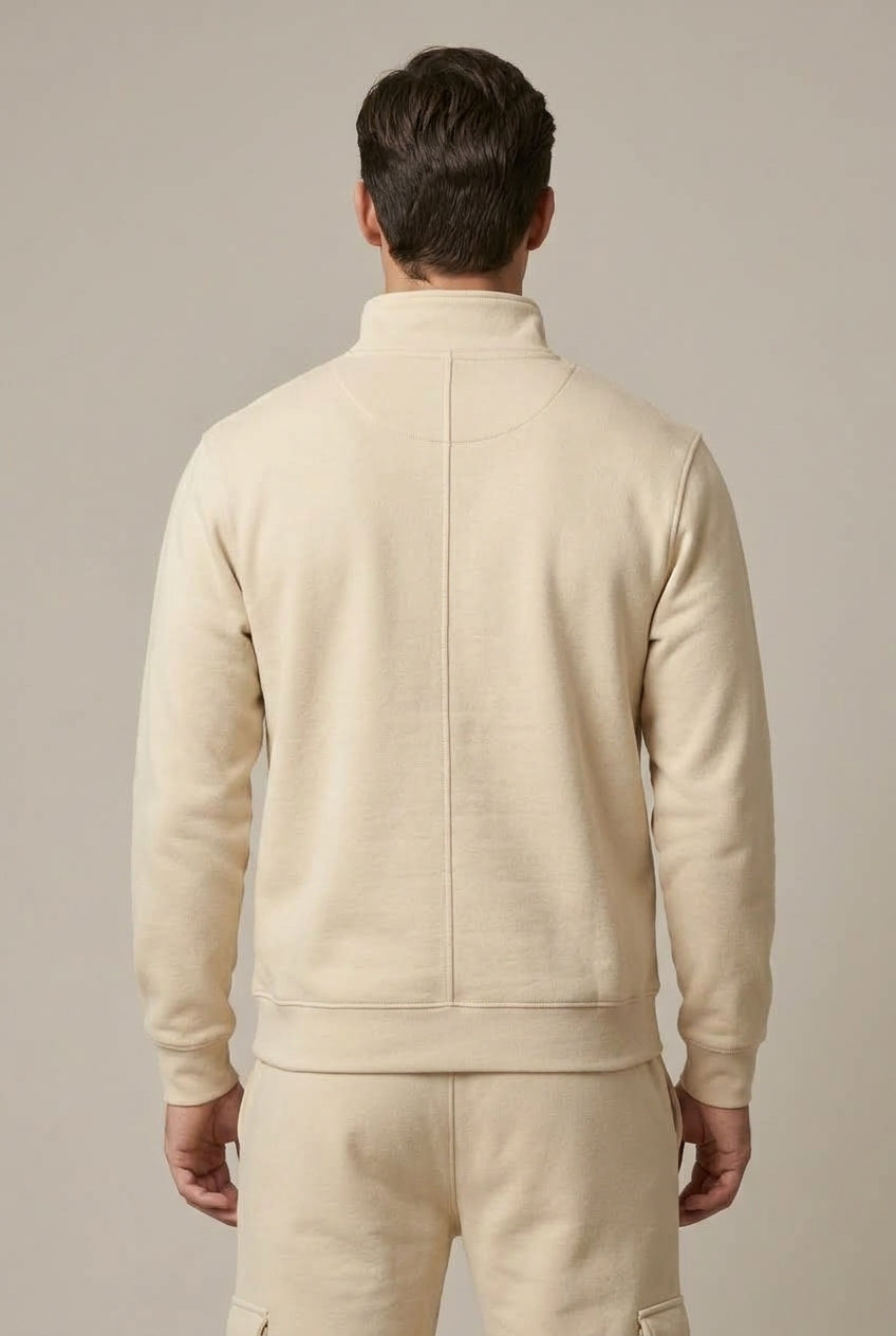 Men Set | Quarter-Zip Sweatshirt and Cargo Jogger Fit