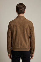 Men Jacket | Bomber Fit with Full-Zip Front and Ribbed Hem