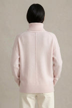 Women Sweater | Oversized Turtleneck with Ribbed Cuffs and Hem
