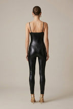 Women Suit | Sleeveless Fitted Catsuit with Spaghetti Straps