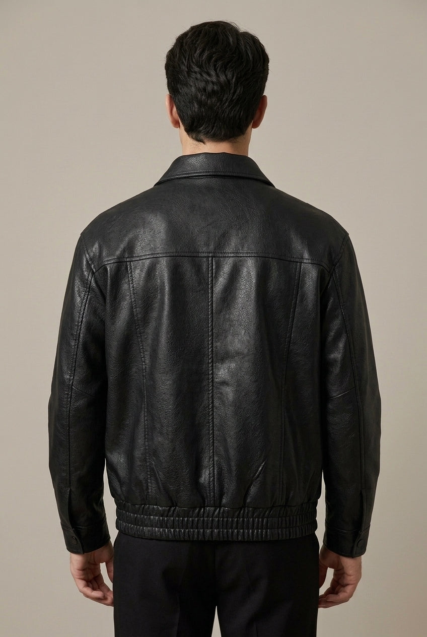 Men Jacket | Oversized Fit with Asymmetric Zip Front