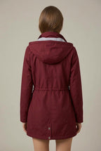 Women Jacket | Hooded Full-Zip with Drawstring Waist