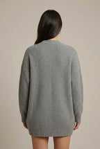 Women Cardigan | V-Neck Relaxed Fit with Button Front