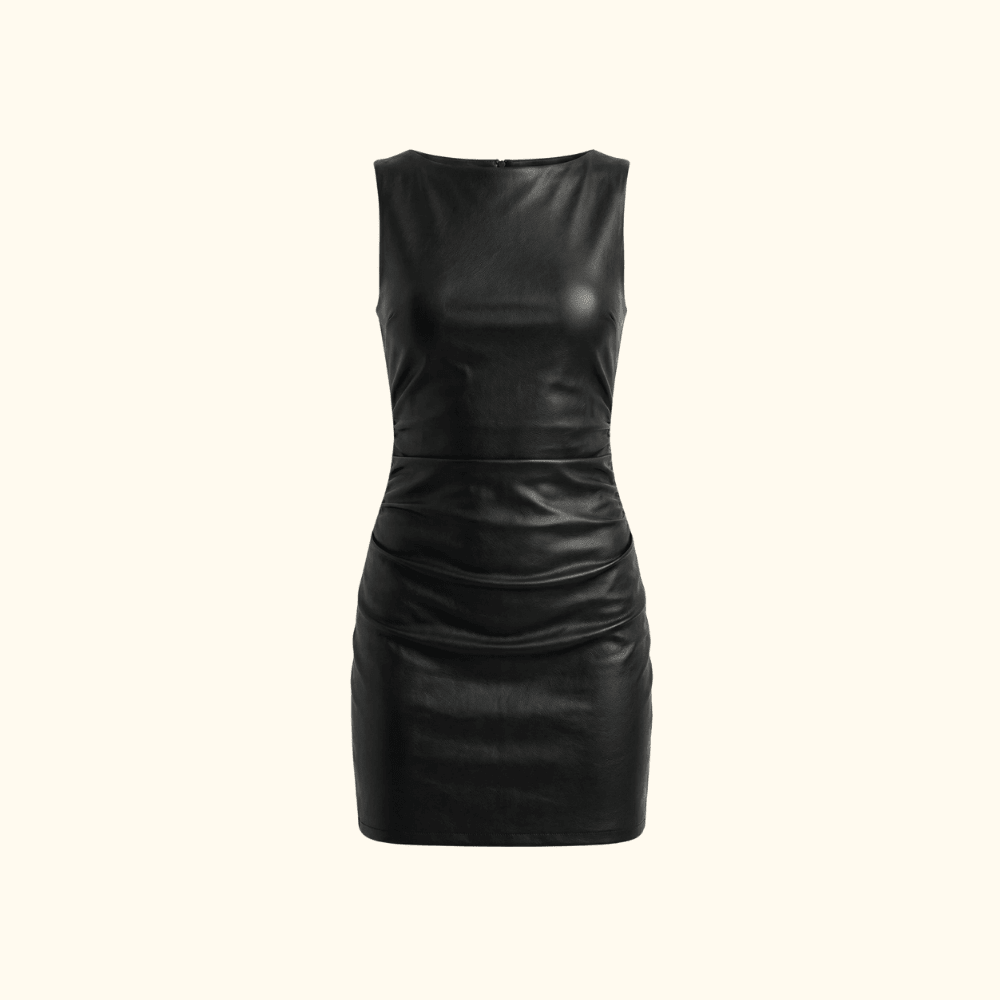 Bodycon Dress Women Sleeveless Stretch Fit Mini Length - Evergreen Outfits - Women Mini Dress
