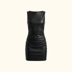 Bodycon Dress Women Sleeveless Stretch Fit Mini Length - Evergreen Outfits - Women Mini Dress
