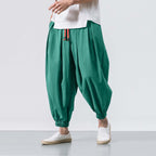 Men Trousers | Harem Fit with Elasticated Cuffs and Drawstring